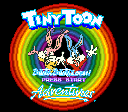 Tiny Toon Adventures - Buster Busts Loose! Title Screen